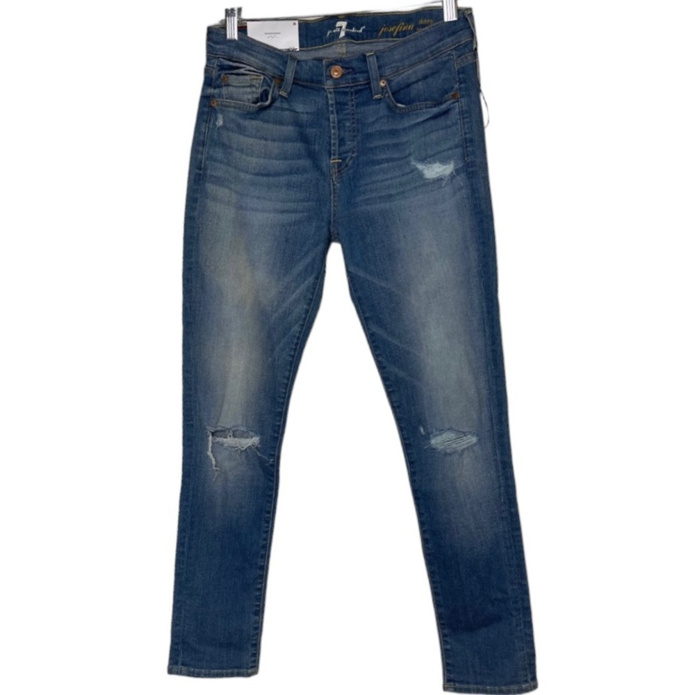 NWT 7 For All Mankind Josefina Boyfriend Skinny Jeans Size 26